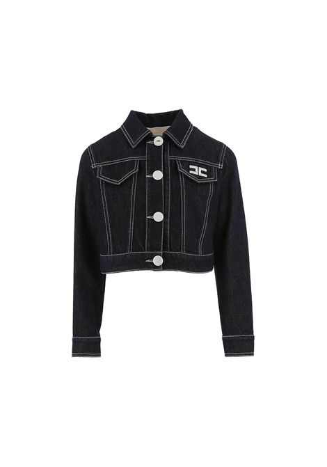 Giubbino con logo ELISABETTA FRANCHI KIDS | EFGB135.0.DF0114040